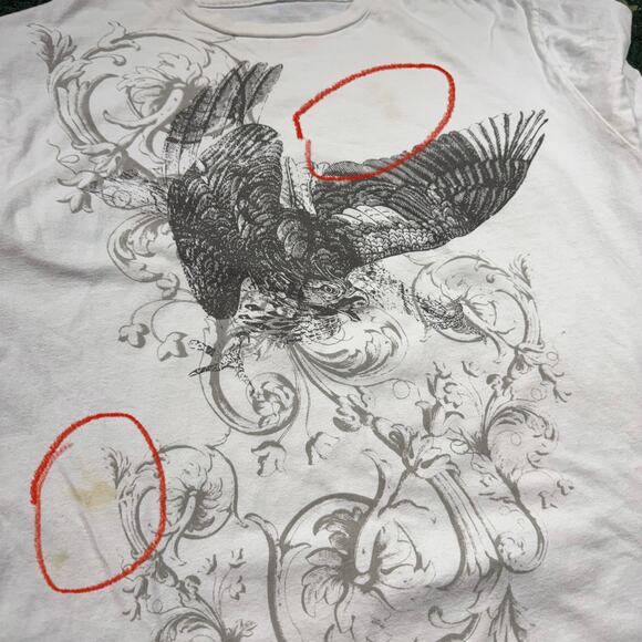 Vintage Y2K Grunge Goth Affliction Style Tee Vines Eagle Jesse Pinkman Size L/XL - Picture 3 of 8